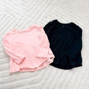 GAP baby Pink & Black Long-sleeve T - Size 3T